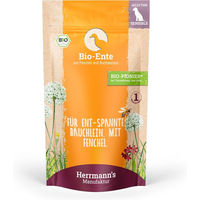 Produktbild von Herrmanns Selection Sensible Bio Hundefutter Ente mit Fenchel und Buchweizen Stückchen in Sauce 14 x 150 g - 15 x 150 g