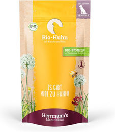 Herrmanns Selection Sensible Bio Hundefutter Huhn mit Karotte und Reis Stückchen in Sauce 14 x 150 g - 14 x 150 g – Bild 1 von 2