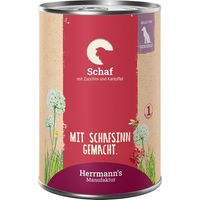 Produktbild von Herrmanns Selection Sensible Hundefutter Schaf mit Zucchini und Kartoffel Bio Stückchen in Sauce 12 x 400 g - 6 x 400 g