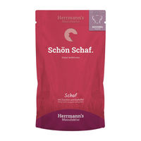 Produktbild von Herrmanns Selection Sensible Hundefutter Schaf mit Zucchini und Kartoffel Stückchen in Sauce Bio 14 x 150 g - 14 x 150 g