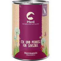 Produktbild von Herrmanns Selection Sensible Pferdefutter mit Süßkartoffel und Zucchini Bio Monoprotein 12 x 400 g - 12 x 400 g