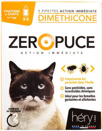 Produktbild von Héry Antiparasit Spot-On für Katzen gegen Flöhe und Zecken 5er Packung