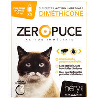Produktbild von Héry Antiparasit Spot-On für Katzen gegen Flöhe und Zecken 5er Packung
