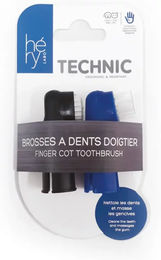 Produktbild von Héry Fingerzahnbürste aus Silikon für Hunde und Katzen Blau 2er Pack