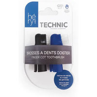 Produktbild von Héry Fingerzahnbürste aus Silikon für Hunde und Katzen Blau 2er Pack