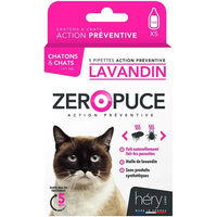 Produktbild von Héry Spot-On Antiparasit für Katzen Lavendel gegen Flöhe und Zecken 5er Packung