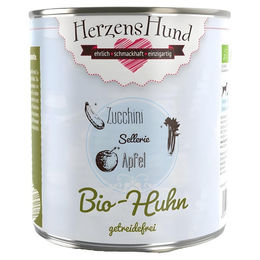 HerzensHund Bio-Huhn mit Bio-Zucchini getreidefrei für Hunde Adult 6x 800 g - 6 x 800 g – Bild 1 von 1