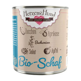 HerzensHund Bio Hund Nassfutter Schaf mit Zucchini 6x800 g - 6 x 800 g – Bild 1 von 3