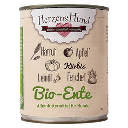 HerzensHund Bio Hundefutter Ente mit Bio-Gemüse 6 x 800 g - 6 x 800 g – Bild 1 von 3