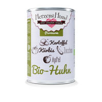 Produktbild von Herzenshund Bio Hundefutter Huhn mit Bio-Kartoffel 12x 400g - 12 x 400 g