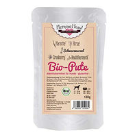 Produktbild von Herzenshund Bio Hundefutter Pute mit hohem Fleischanteil 130g - 15 x 130 g