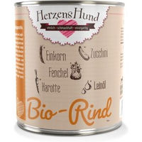 Produktbild von HerzensHund Bio Hundefutter Rind Adult ohne Konservierungsstoffe 6x800 g