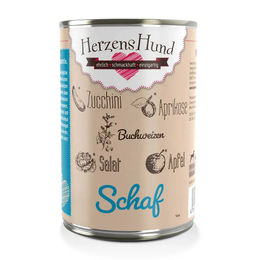 Herzenshund Bio Hundefutter Schaf mit Bio-Zucchini 12x400g - 12 x 400 g – Bild 1 von 4