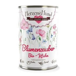 HerzensHund Bio Nassfutter Huhn mit Apfel für erwachsene Hunde 12 x 400 g - 12 x 400 g – Bild 1 von 2