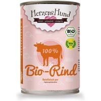 Produktbild von HerzensHund Bio Rind Hundefutter Allergikerfreundlich 12x400 g - 12 x 400 g