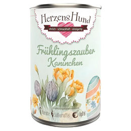 Herzenshund Frühlingszauber Kaninchen mit Bio-Karotte Hypoallergen Adult 12x 400 g - 12 x 400 g – Bild 1 von 2