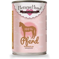 Produktbild von HerzensHund Hundefutter Pferd Monoprotein Getreidefrei und Sensitive 12x400g - 12 x 400 g