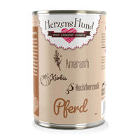 Produktbild von HerzensHund Pferd mit Bio-Kürbis für Adult Pferde mit hohem Fleischanteil 12 x 400 g - 12 x 400 g