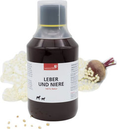 HerzensTier Leber und Niere Liquid zur Immunstärkung und Magen-Darm-Unterstützung für Hunde, Katzen und Pferde 500 ml – Bild 1 von 3