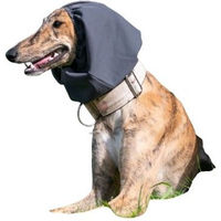Produktbild von HerzensTier Ohrenschutz für Hunde und Katzen aus wasserabweisendem Stoff in Grau und Schwarz