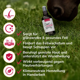 HerzensTier Samtwunderspray zur Fellpflege für Pferd, Hund und Katze 100ml – Bild 1 von 4