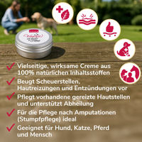 Produktbild von HerzensTier Wundschutzcreme zur Wundpflege für Hund, Katze und Pferd 25 ml