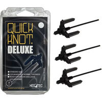 Produktbild von Hes-tec Quick Knot Deluxe Mähnenklammern für Pferde und Ponys Standard Schwarz - 35 Stk.