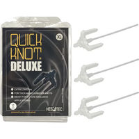 Produktbild von Hes-tec Quick Knot Deluxe Pferde-Zubehörausstattung zum Flechten aus Kunststoff in Weiß XL - 35 x 6 cm