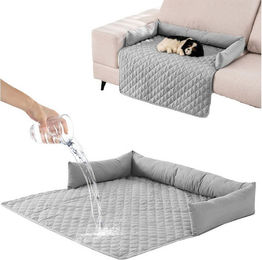 HEYHIPPO Hundematte und Katzenkissen als wasserdichter Möbelschutz, grau, 90 x 120 cm – Bild 1 von 5