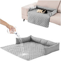 Produktbild von HEYHIPPO Hundematte und Katzenkissen als wasserdichter Möbelschutz, grau, 90 x 120 cm