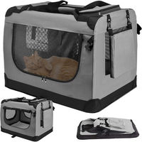 Produktbild von HEYHIPPO Katzenzelt Faltbare Transportbox für Katzen und kleine Hunde grau wasserabweisend und atmungsaktiv S und M