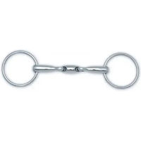 Produktbild von HFI 2-Ring Gebiss aus Edelstahl in Silber für Pferde