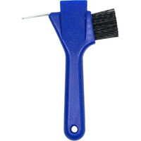 Produktbild von HFI 3-in-1 Hufauskratzer mit Bürste aus Kunststoff in Blau