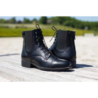 Produktbild von HFI Baloubet 2.0 Reitstiefel aus Leder für Damen und Herren in Schwarz Größe 36