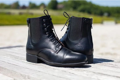 Produktbild von HFI Baloubet 2.0 Reitstiefel aus Leder in Schwarz Unisex Größe 37