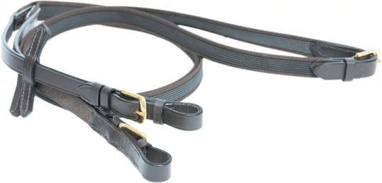 Produktbild von HFI Grip Zügel für Pferde in Braun oder Schwarz aus Gummi