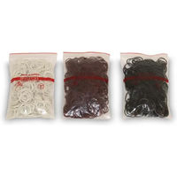 Produktbild von HFI Gummibänder bunt und schwarz im 500er Beutel