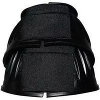 Produktbild von HFI Hufglocken Gamaschen aus Naturkautschuk mit doppeltem Klettverschluss Schwarz XL