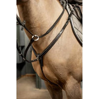 Produktbild von HFI Pro Line Arezzo Jagdhalsband für Pferde aus Leder in Beige oder Schwarz