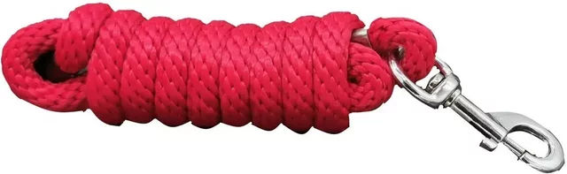 Produktbild von HFI Runde Reitlonge aus Nylon mit Karabiner in Rot für Damen