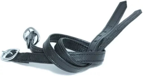 HFI Sporenriemen aus Leder in Schwarz – Bild 1 von 1
