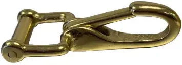 Produktbild von HFI Spring Snap Karabiner für Pferde aus verchromtem Stahl in Silber