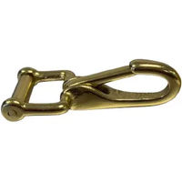 Produktbild von HFI Spring Snap Karabiner für Pferde aus verchromtem Stahl in Silber