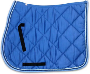 HFI Springschabracke für Pferde aus Baumwolle Blau für Vollblut – Bild 1 von 1
