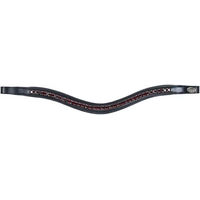 Produktbild von HFI Stirnband für Pferde Padded Wave mit Strass in Schwarz