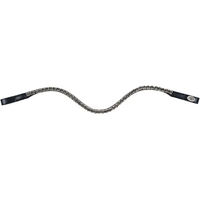 Produktbild von HFI Stirnband für Pferde V Shape mit Strass in Schwarz aus Kunstleder