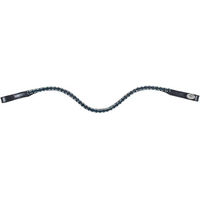 Produktbild von HFI Stirnband für Pferde V Shape mit Strass in Schwarz aus Kunstleder