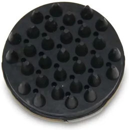 Produktbild von HFI Ultimate Rundstriegel Bürste aus Gummi Schwarz