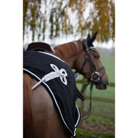 Produktbild von HFI Velvet Nierendecke für Pferde aus Fleece Schwarz 155 cm