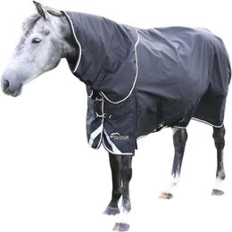Highlander Plus Pferdedecke mit Nackenschutz Schwarz 183cm – Bild 1 von 1